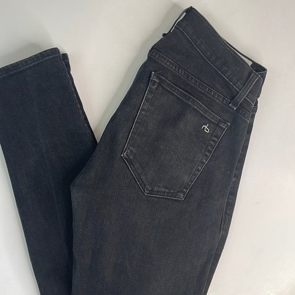 Rag & Bone Fit 1 Extra Slim Skinny Fit Black Authentic Stretch Jean - Picture 3 of 17